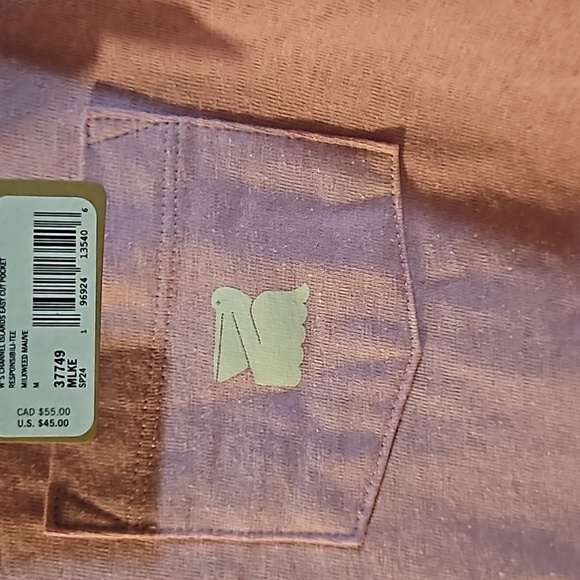 Patagonia Women's Channel Islands Pocket T-Shirt: MAUVE: NEW WITH TAGS: M - Picture 3 of 7